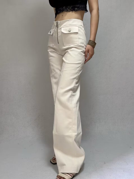 Long Azure Pants Denim Ecru [size 8 sample sale]