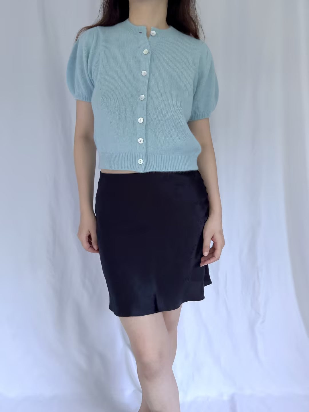 Anisa Cardigan - Glass Slipper Blue