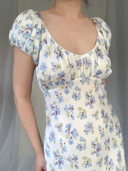 Florencia Dress - Bleu Frolicking Floral