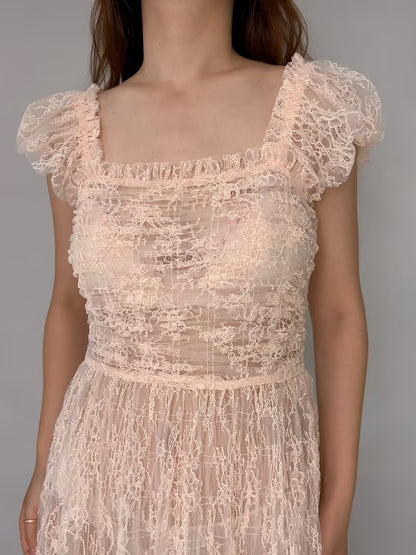 Pamelina Lace Dress Pink