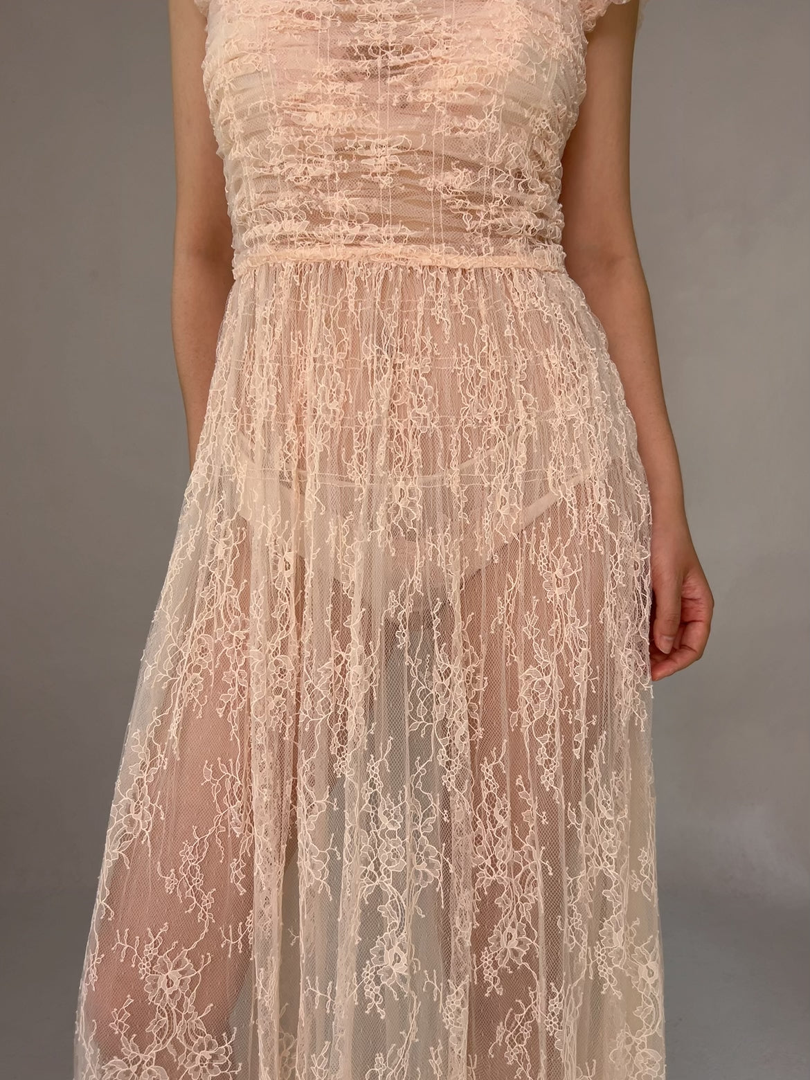 Pamelina Lace Dress Pink