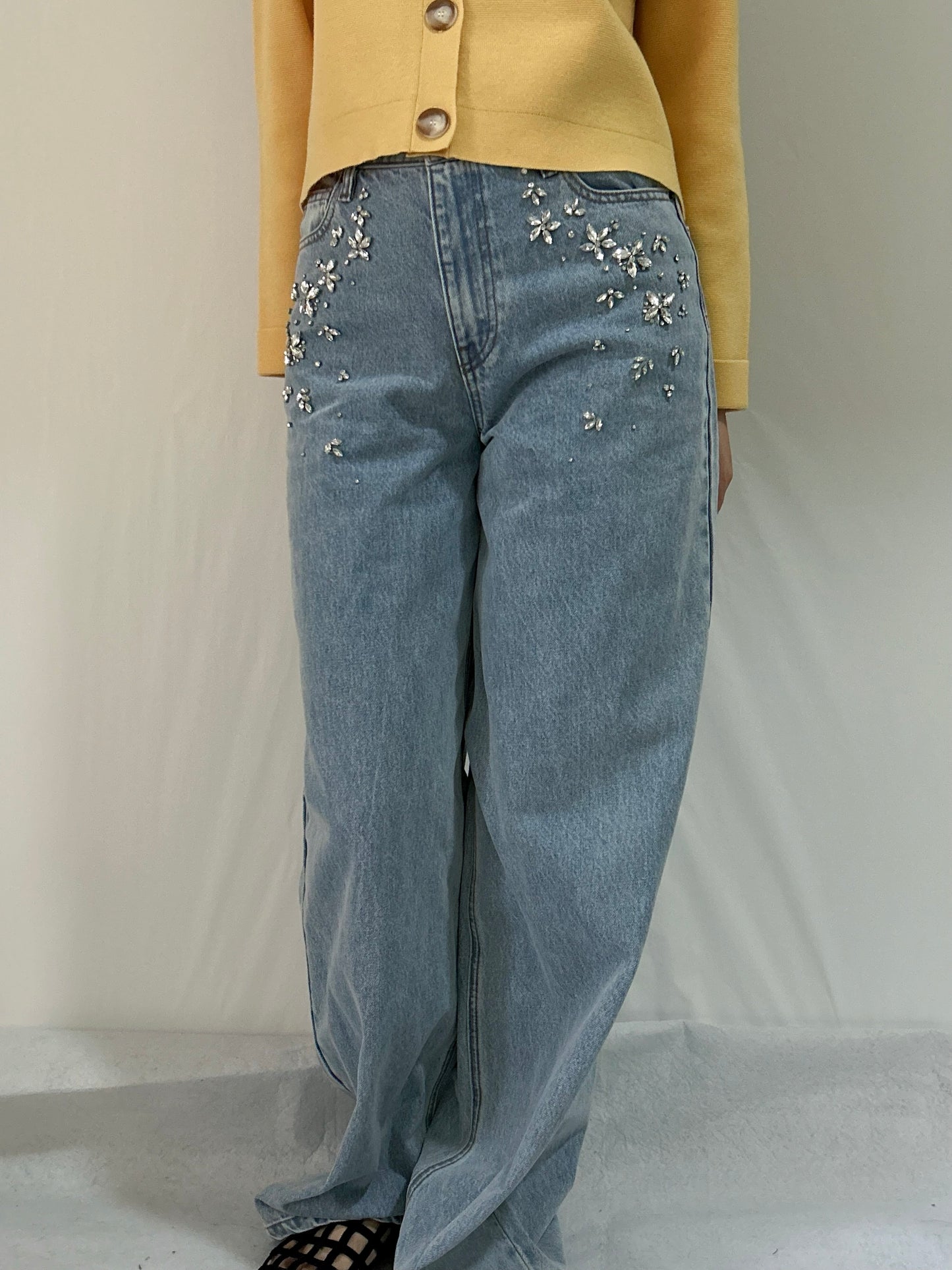 SP Blue Embellished Jeans