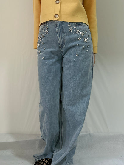 SP Blue Embellished Jeans