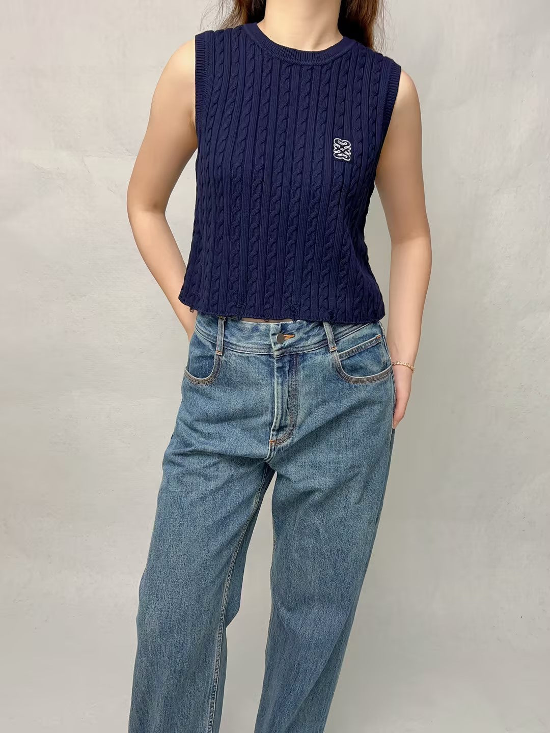 Cali Sleeveless Sweater Vest [size 2 sample sale]