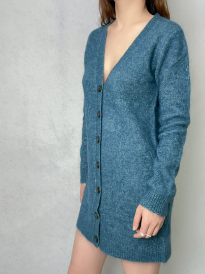 Robe Junie Sauge en Mohair