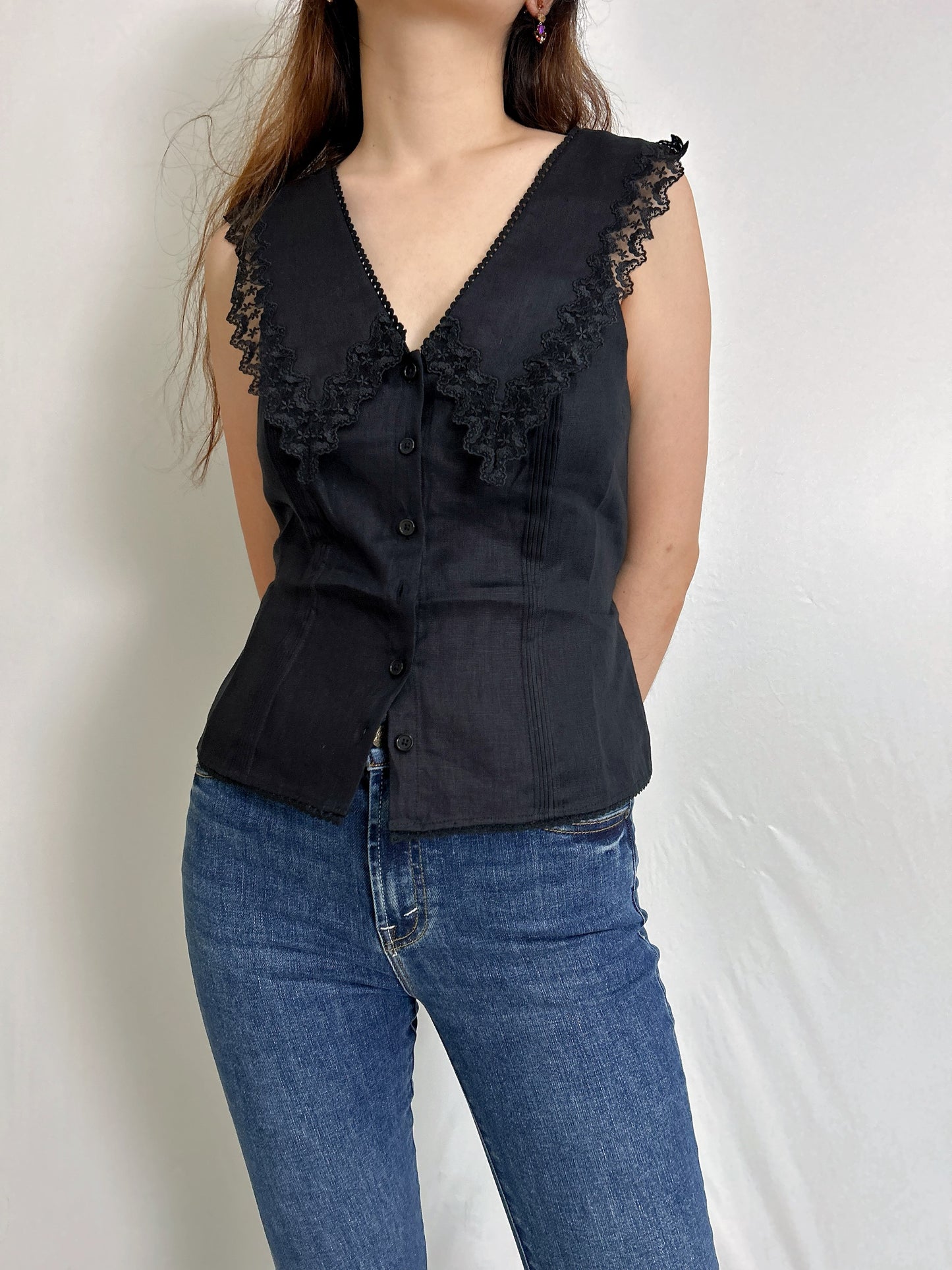 Melodie Linen Top in US6