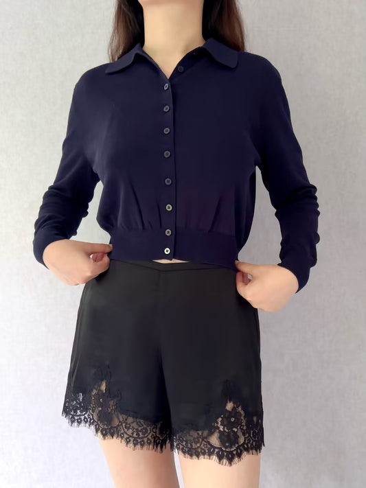 CL Palma Midnight Sheer Cardigan in S