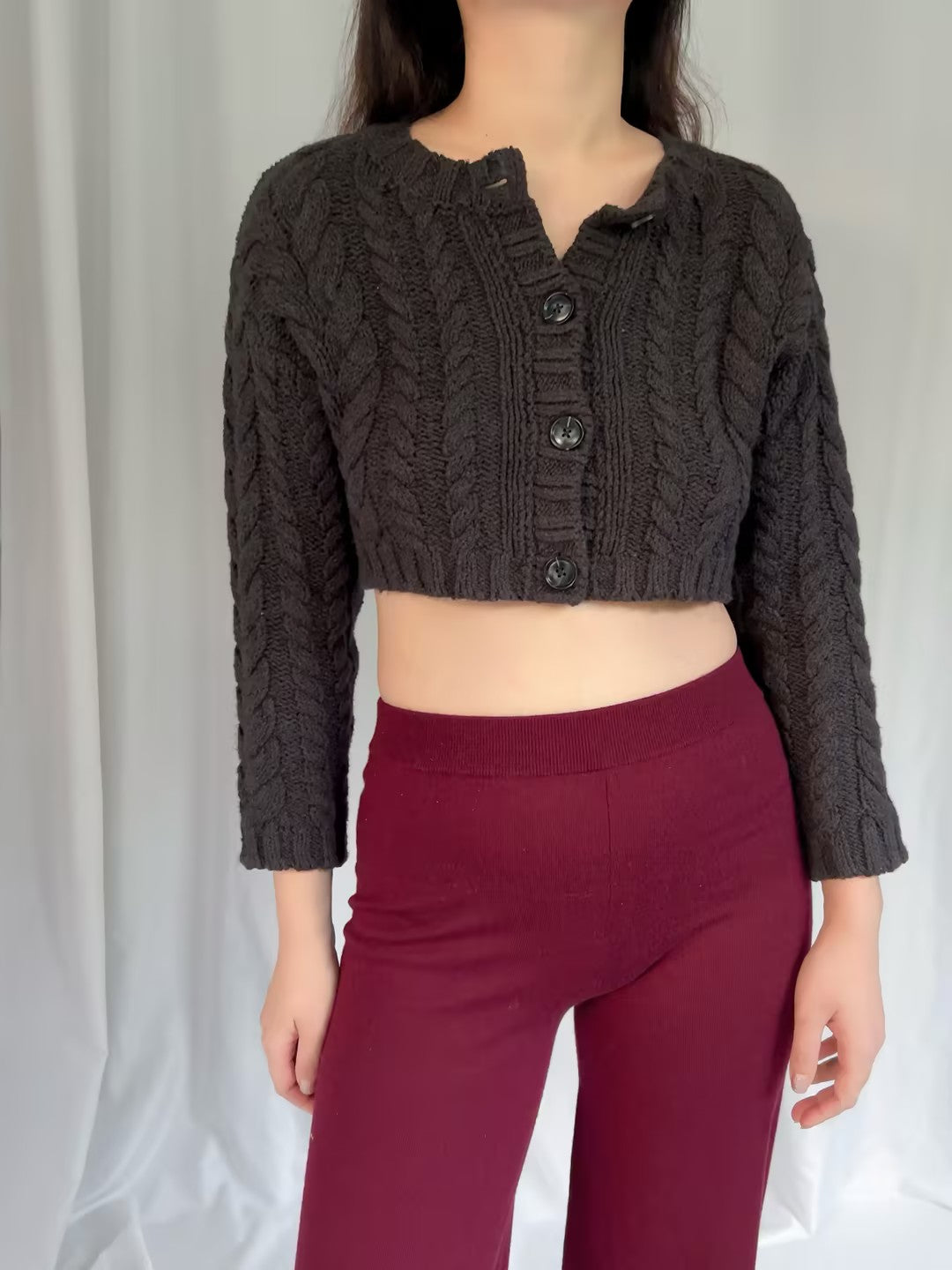 CL Berta Charcoal Cardigan in S