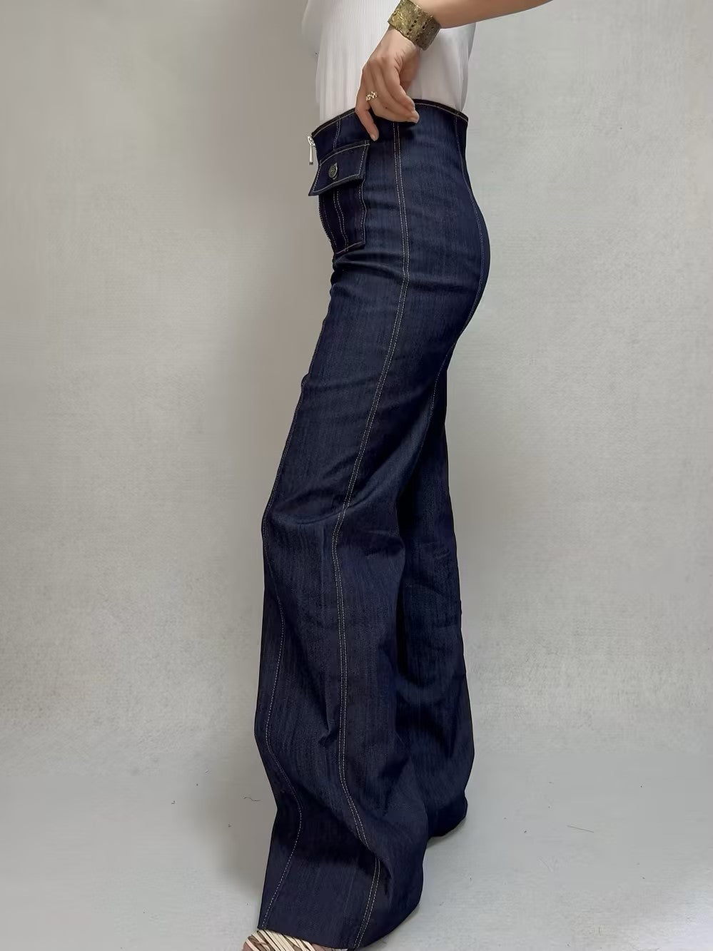 Pantalon Long Azur Denim