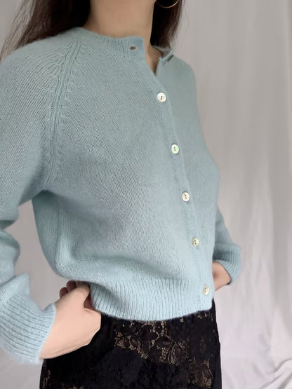 Petra Cardigan - Glass Slipper Blue