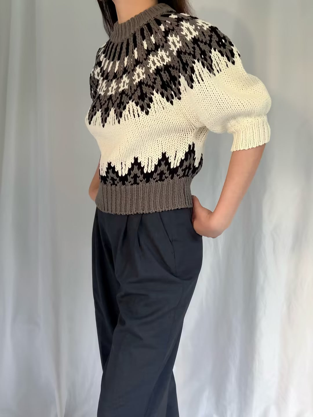 Marty Sweater - Toffee Fairisle