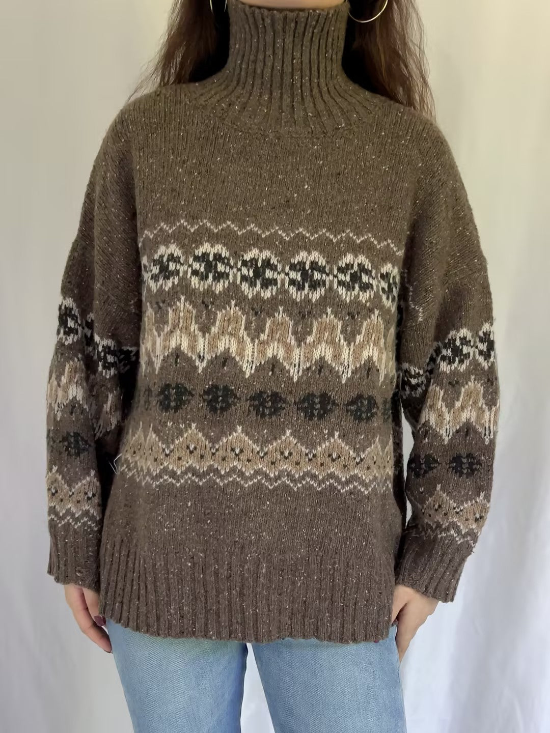 Cecie Sweater - Oak Moss Fairisle