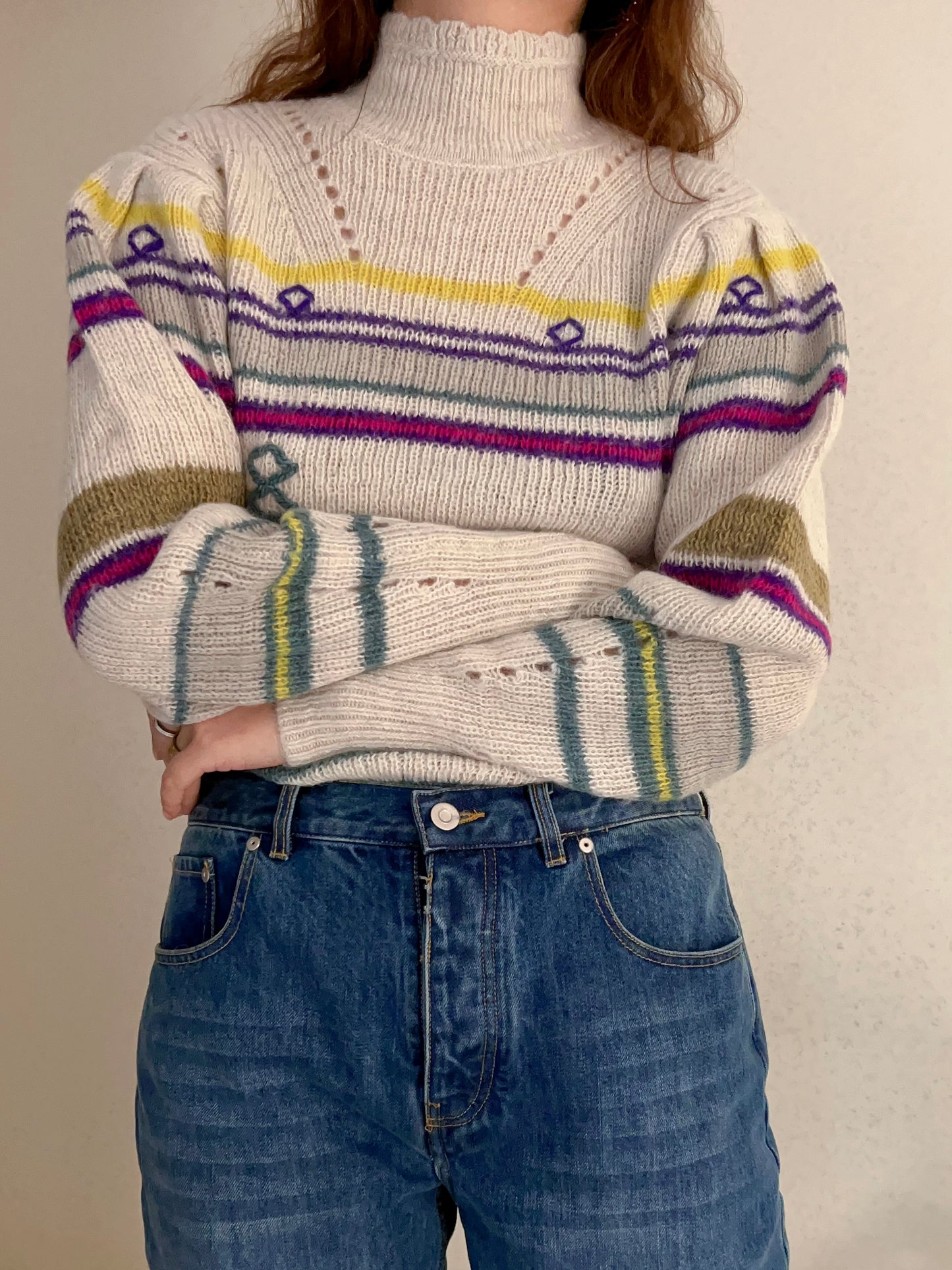 IM Georgia High-Neck Striped Jumper [size 36 sample sale]