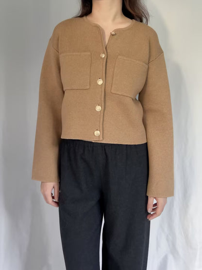 Jules Cardigan - Camel