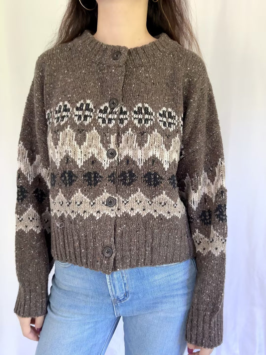 Cammie Sweater - Oak Moss Fairisle