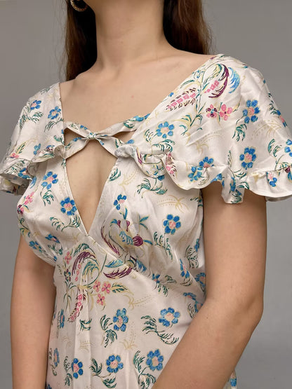 Eldora Floral Silk Dress