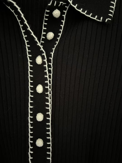 Armelle Jumper - Black Ecru