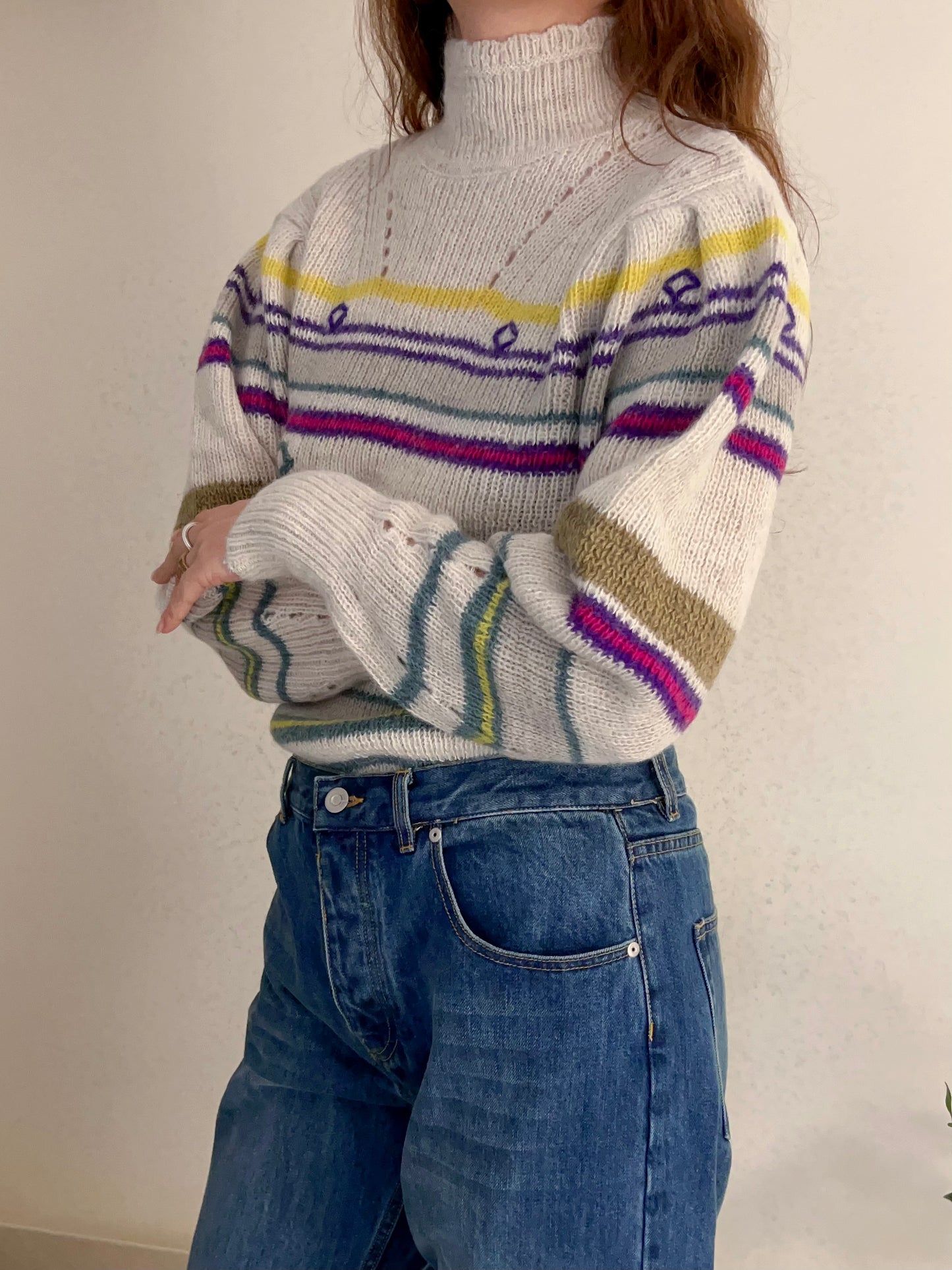 IM Georgia High-Neck Striped Jumper [size 36 sample sale]