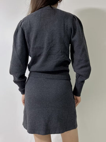 IM Kelaya Cotton-Blend Sweater in Anthracite Grey