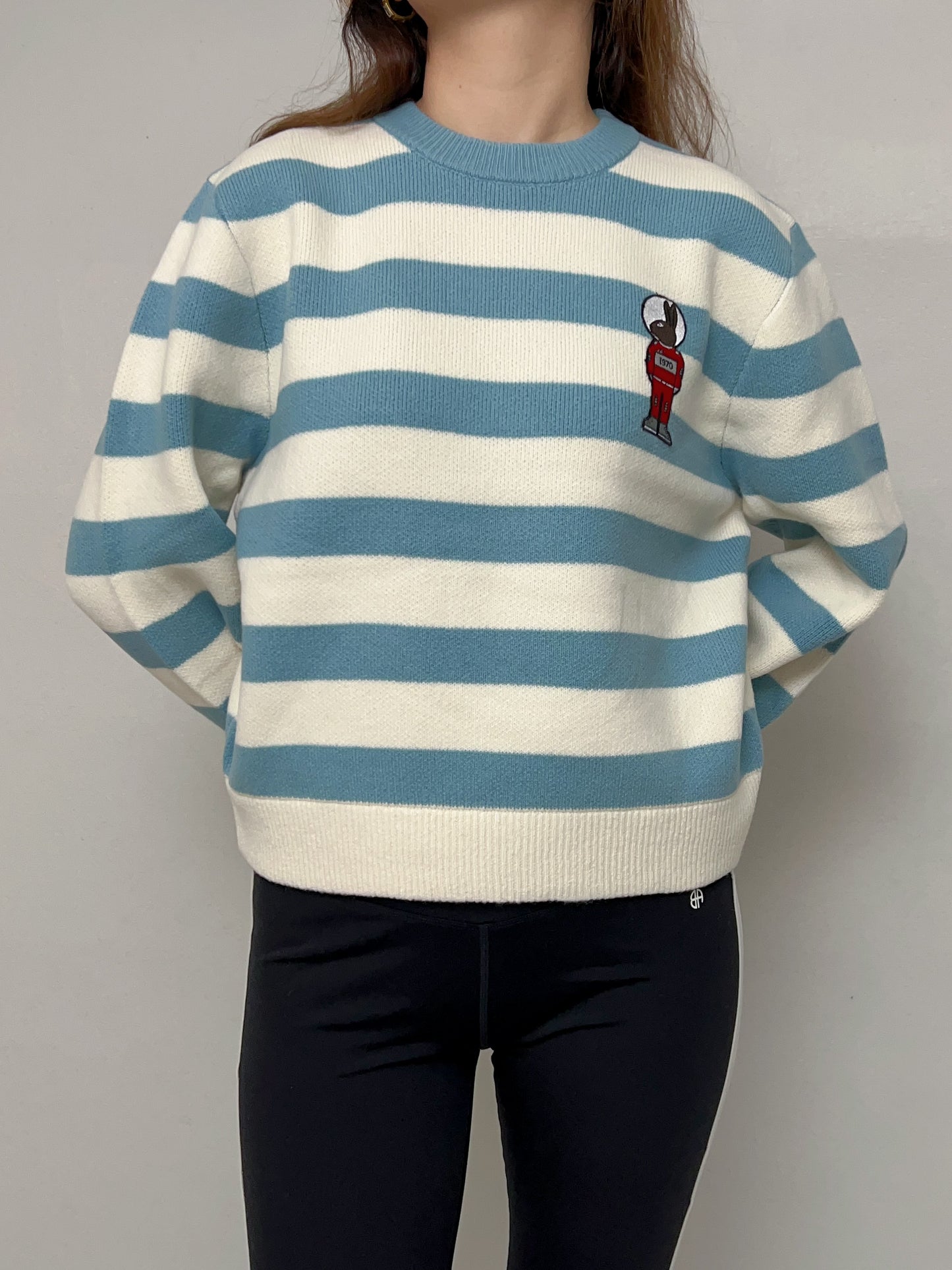 Bunny Strip Sweater Jumper [size M sample sale]