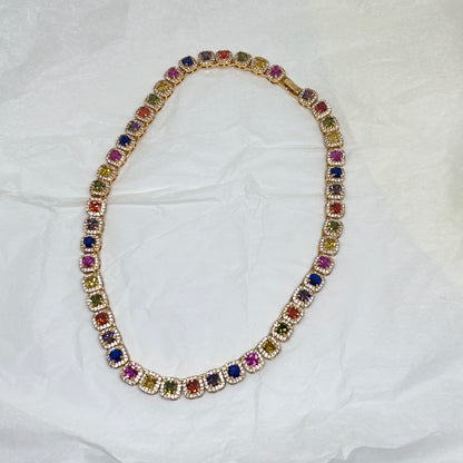 CH Rainbow Tennis Necklace