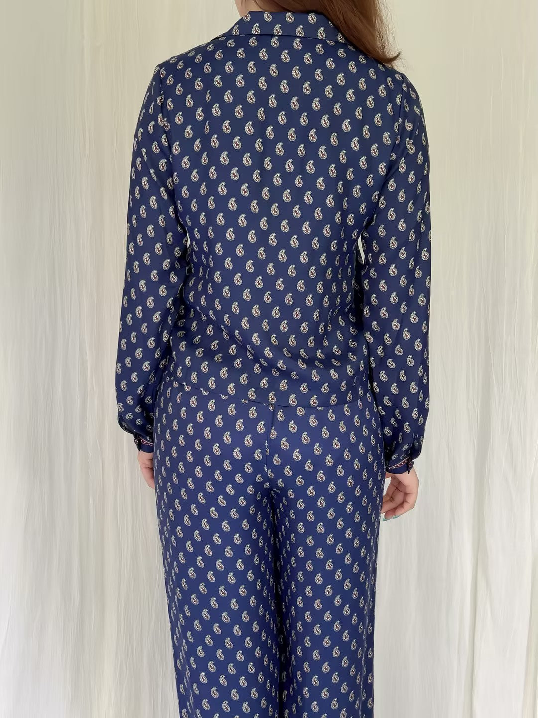 Elene Top - Bleu Taormina Paisley