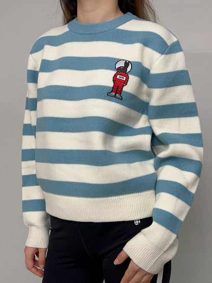 Bunny Strip Sweater Jumper [size M sample sale]