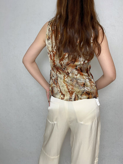 Silk Wrap Vest [size 4 sample sale]