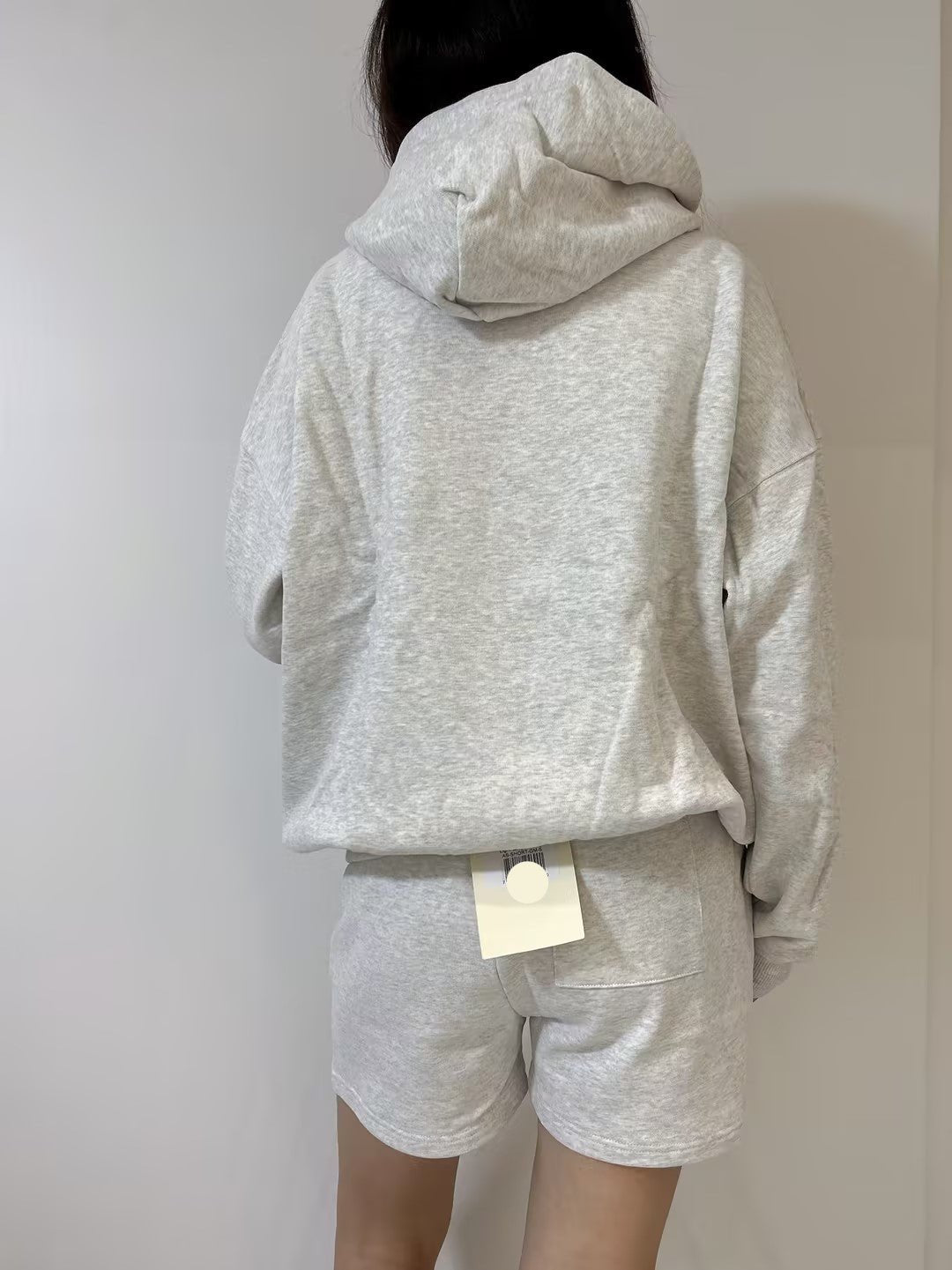 AS Oversized Hoodie in Light Grey Melange