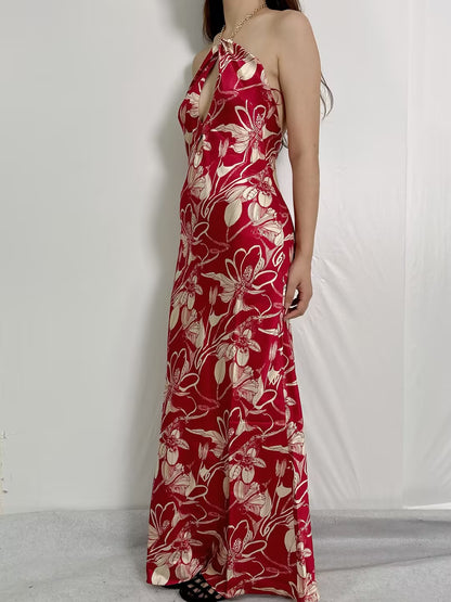 Yesenia Silk Maxi Dress [size M sample sale]