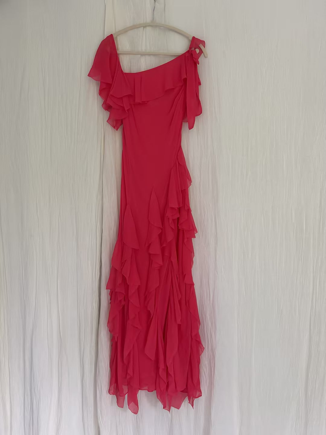 Robe mi-longue en dentelle Sohana en jaune jonquille