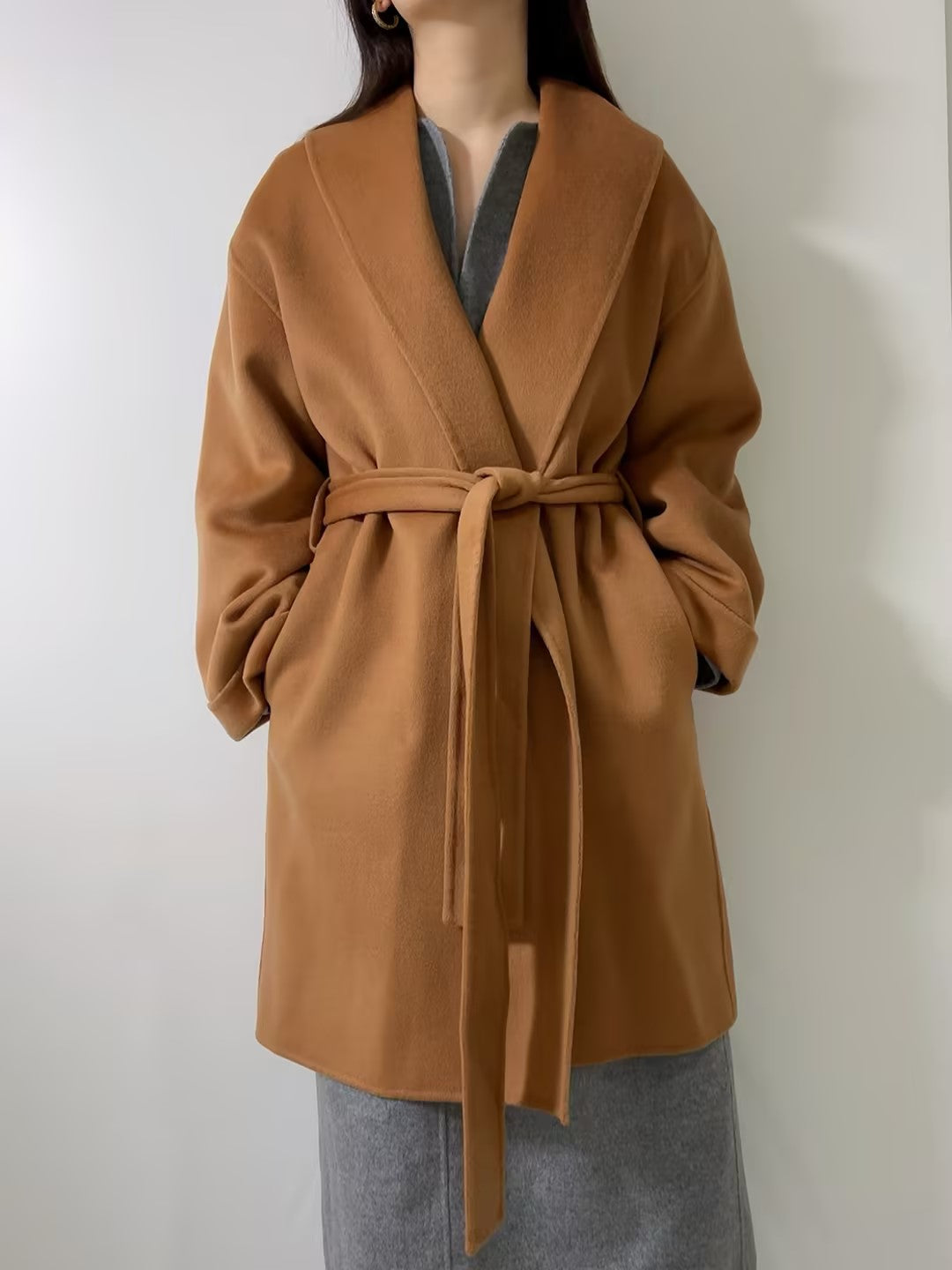 BMB Trullas Wool Coat - Raw Sugar in EU36