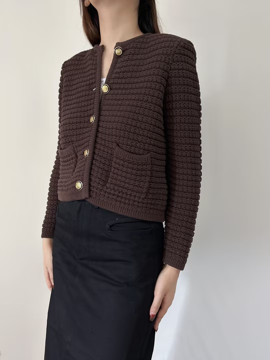 Gaspard Cardigan in Brown