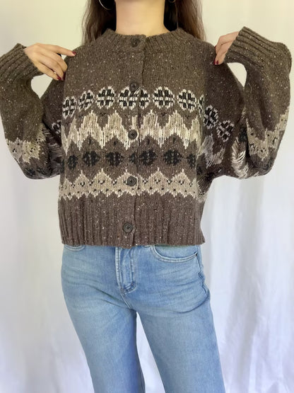 Cammie Sweater - Oak Moss Fairisle