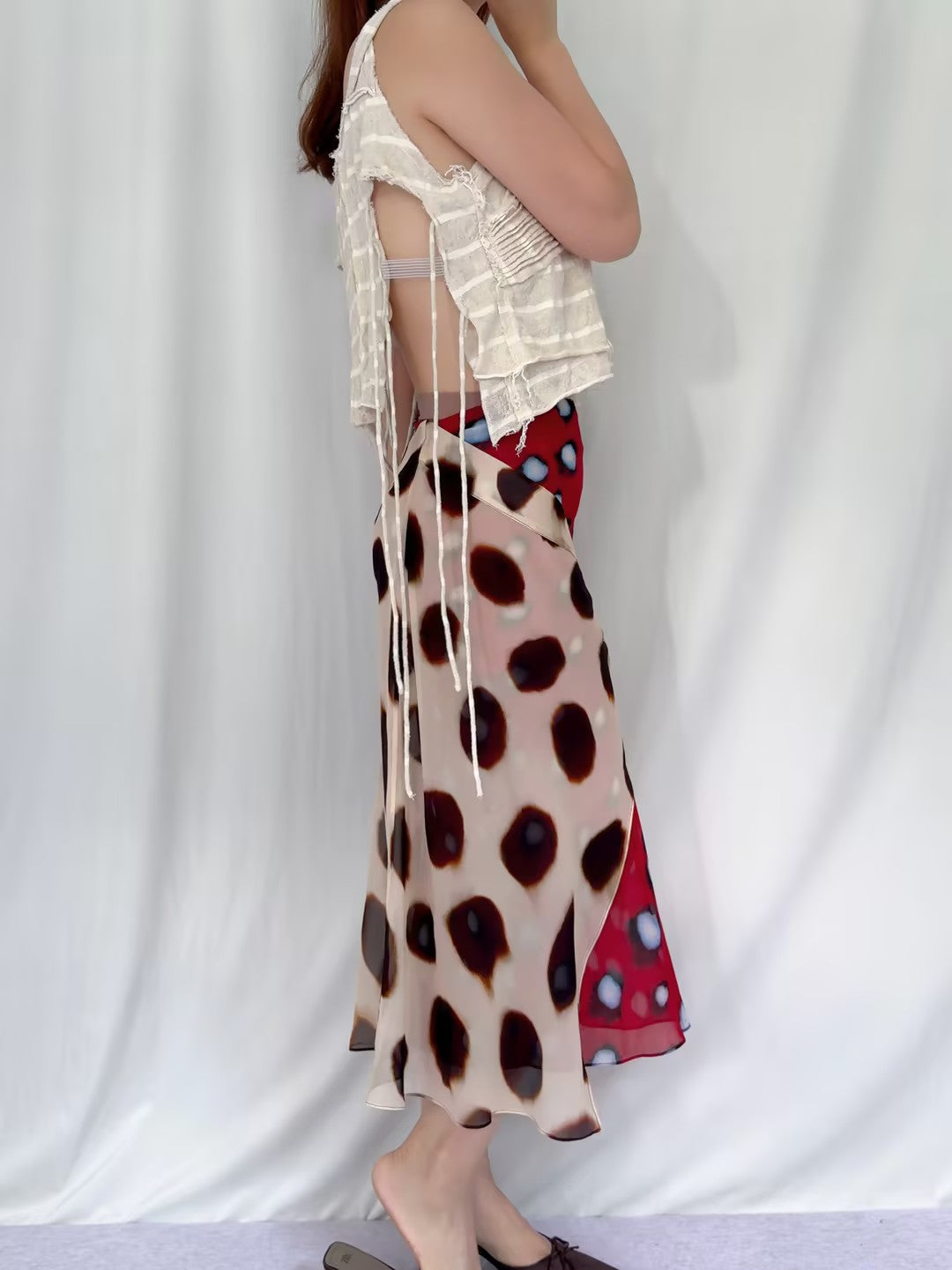 Robe mi-longue en dentelle Sohana en jaune jonquille
