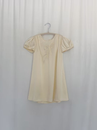 Goldie Kid Dress - Creme Citron in 6