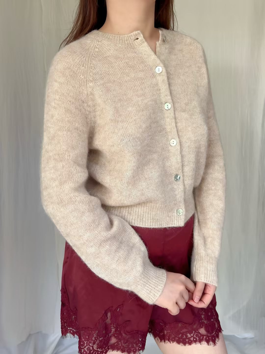 Petra Cardigan - Hazelnut Creme