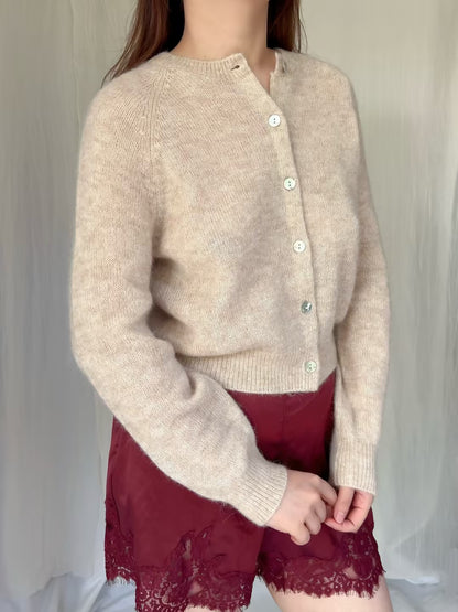 Petra Cardigan - Hazelnut Creme
