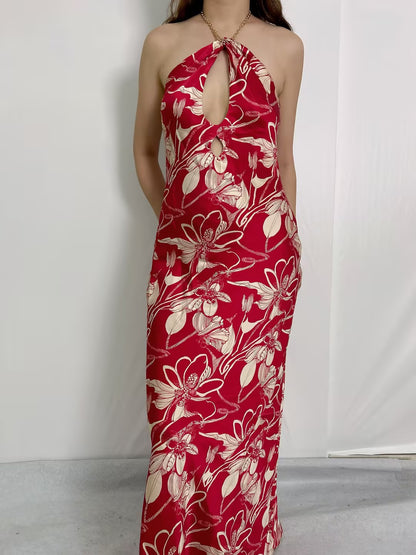 Yesenia Silk Maxi Dress [size M sample sale]