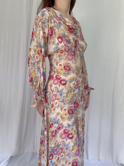 Robe mi-longue en dentelle Sohana en jaune jonquille