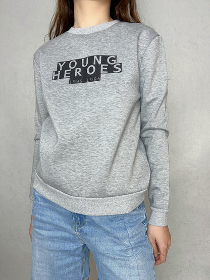 Grey Printed Sweatshirt [size 34 sample sale]