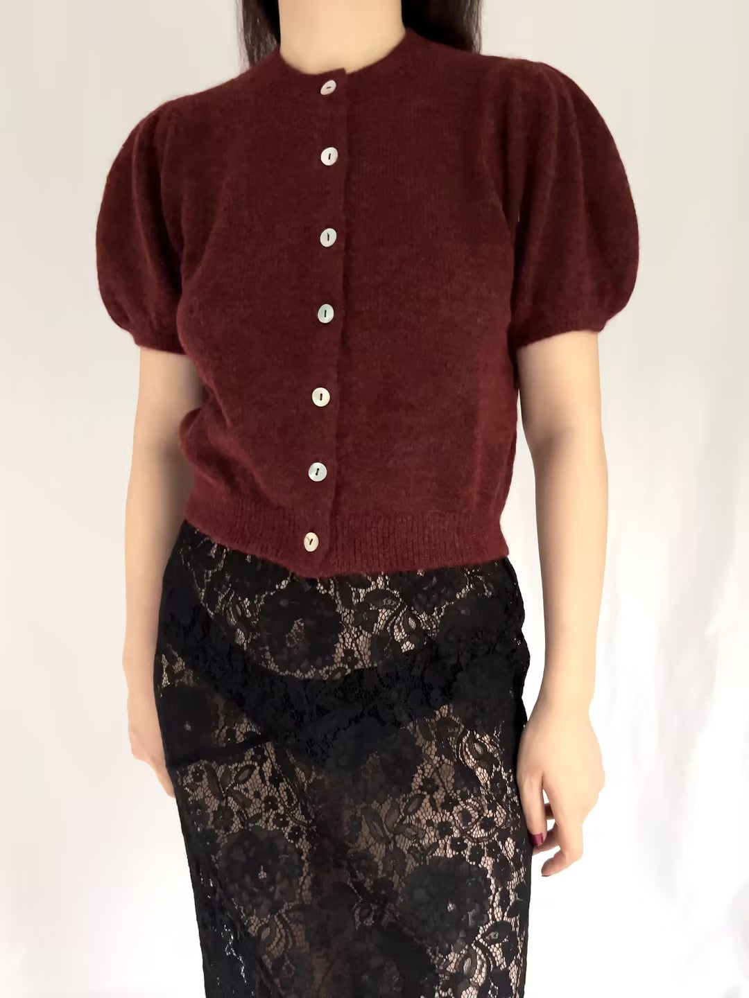 Anisa Cardigan - Bordeaux