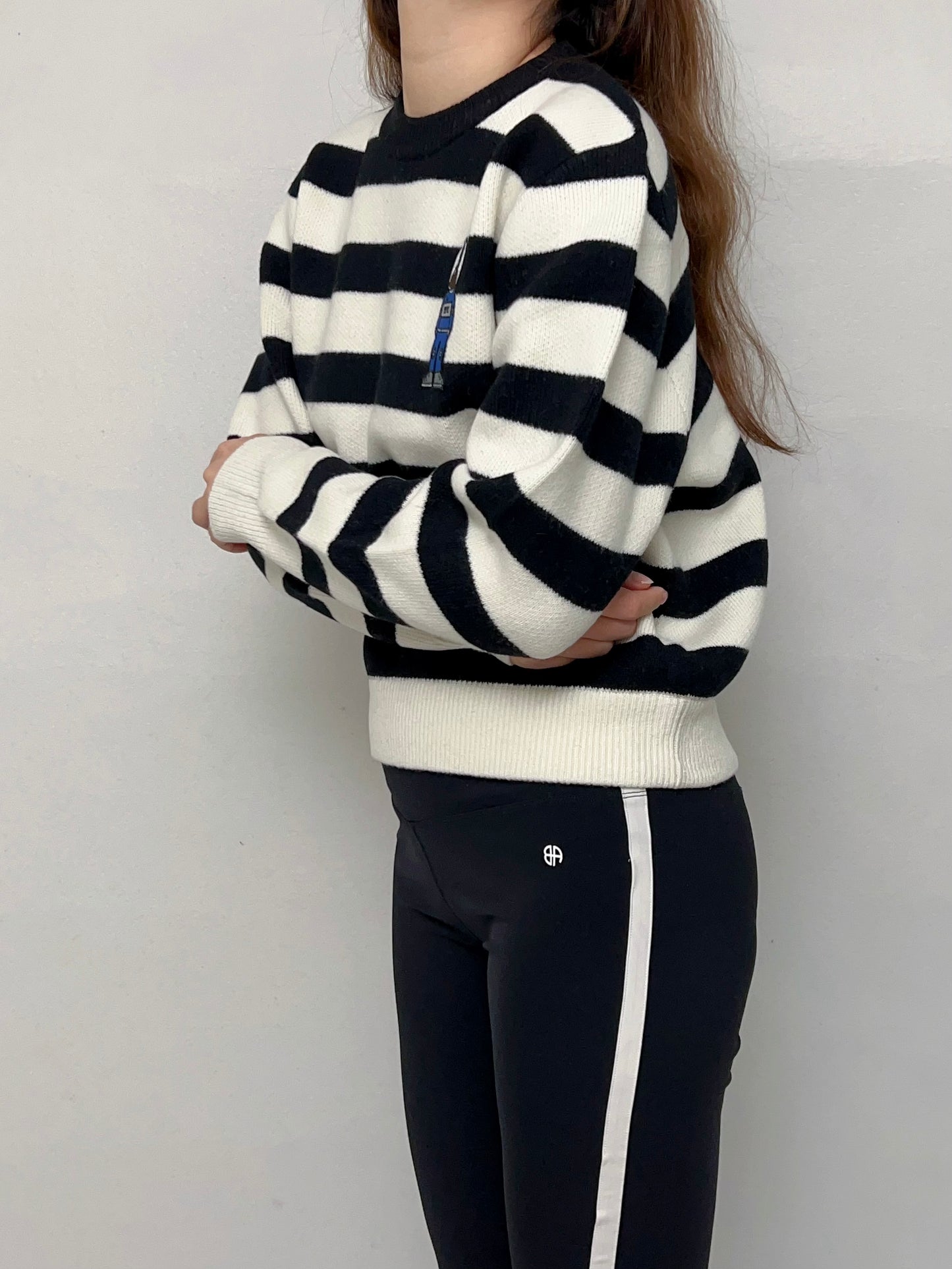 Bunny Strip Sweater Jumper [size M sample sale]