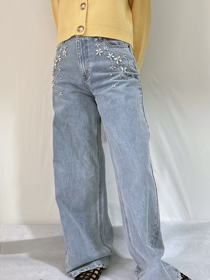 SP Blue Embellished Jeans