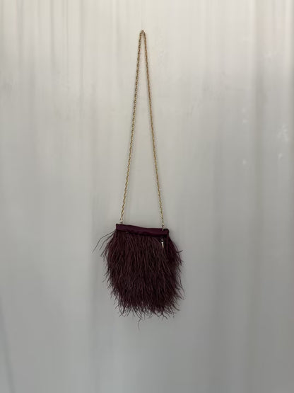 ST Feather Bucket Bag - Purple
