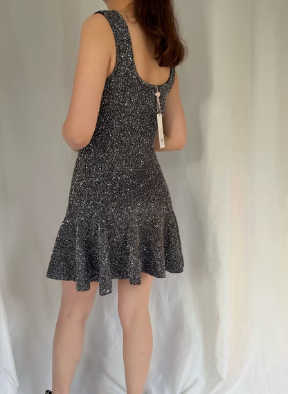 LSF Sequin Stretch Mini Dress - Black