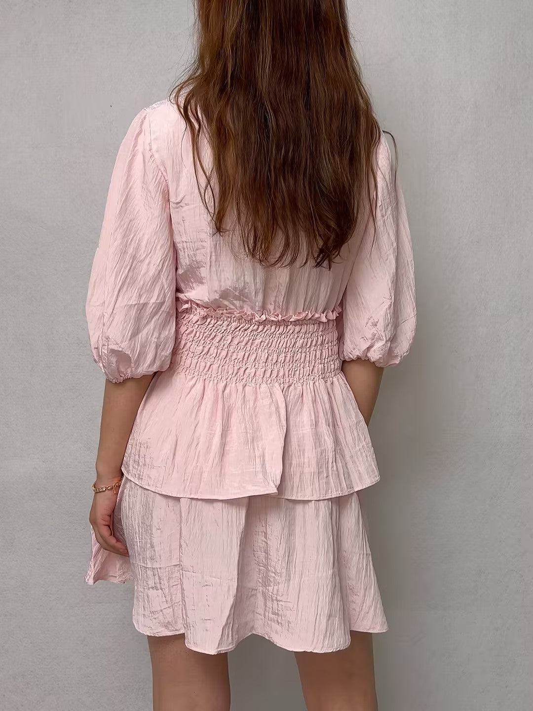 Pink Rapapam Ruffled Dress [size 36 sample sale]