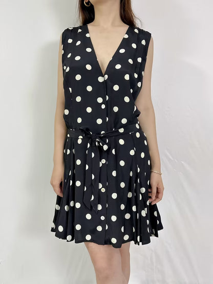 Aubrey Polka-dot  Dress in Size XXL