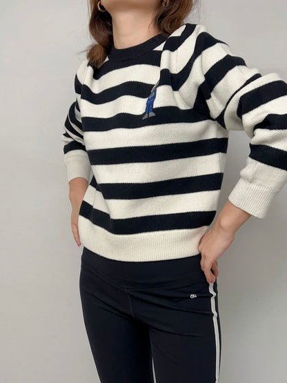 Bunny Strip Sweater Jumper [size M sample sale]