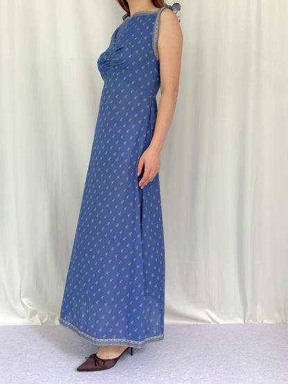 Robe mi-longue en dentelle Sohana en jaune jonquille